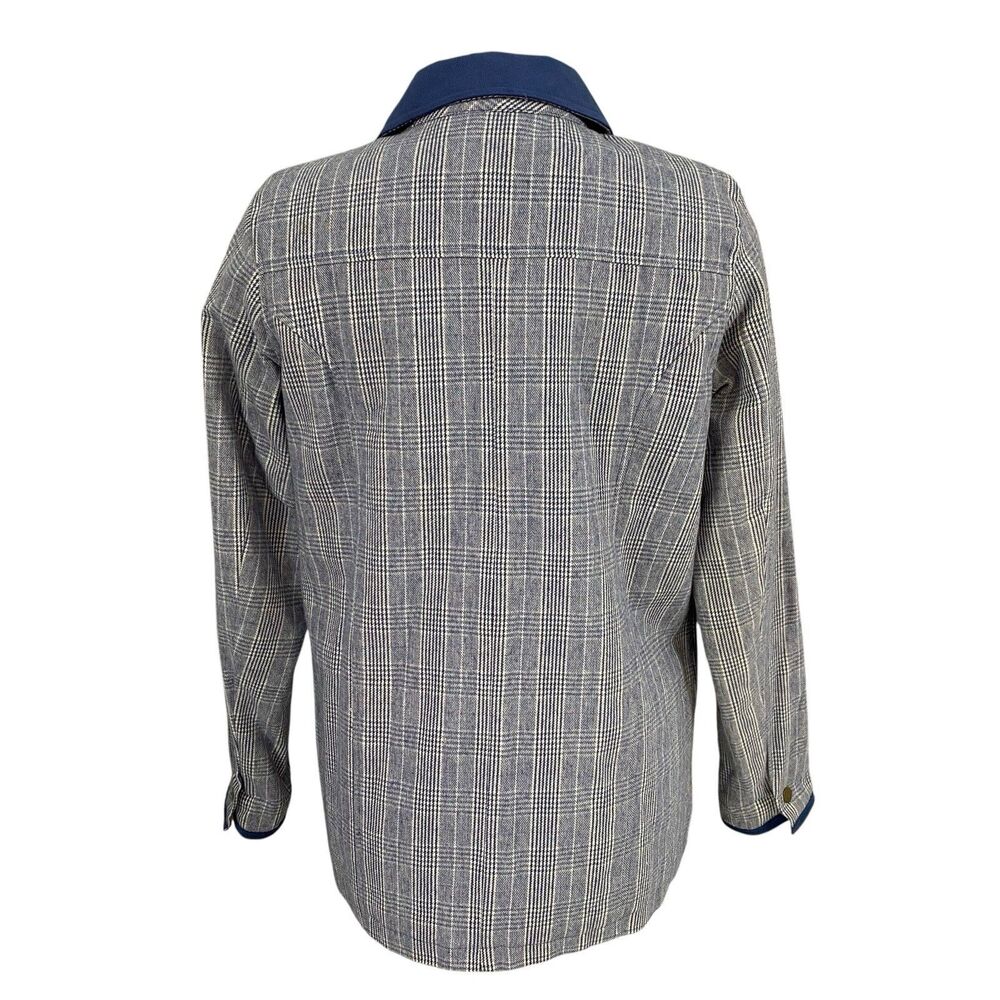 Denim & Co Blazer Womens XS Blue Jacket US Medium Career Work Office Chore Coat - Picture 11 of 16